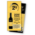 12pt Cardstock Bottle Neck Tag 2.5" x 5.25" 4 Color Process Both sides